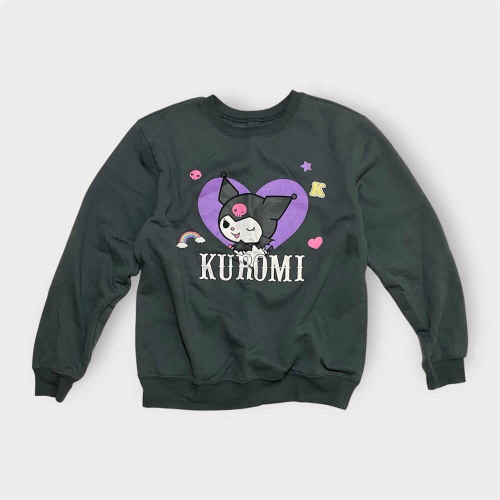 Sanrio Kuromi Women's Sweatshirt Charcoal Gray Size XL